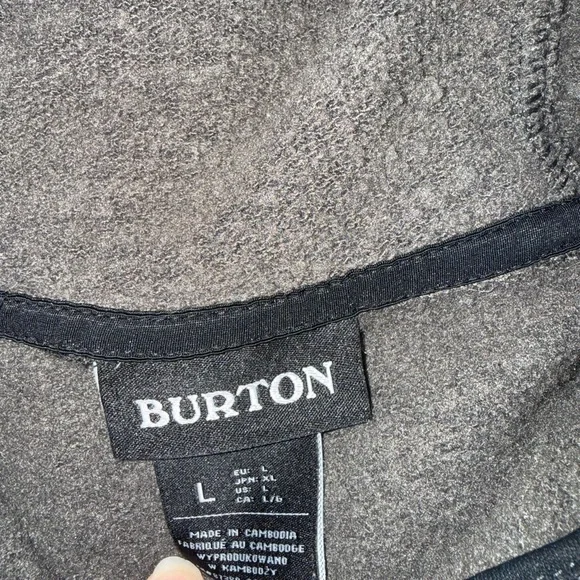 Burton Gray and Black Hoodie - Picture 6 of 6